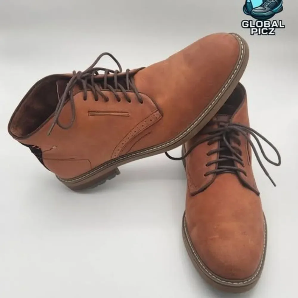 Arkbird Chukka Boots Men's Size 12 Brown Leather Oxford Ankle Lace Up Casual
